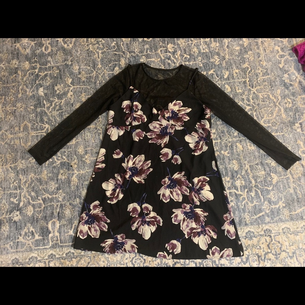 Layered floral dress!